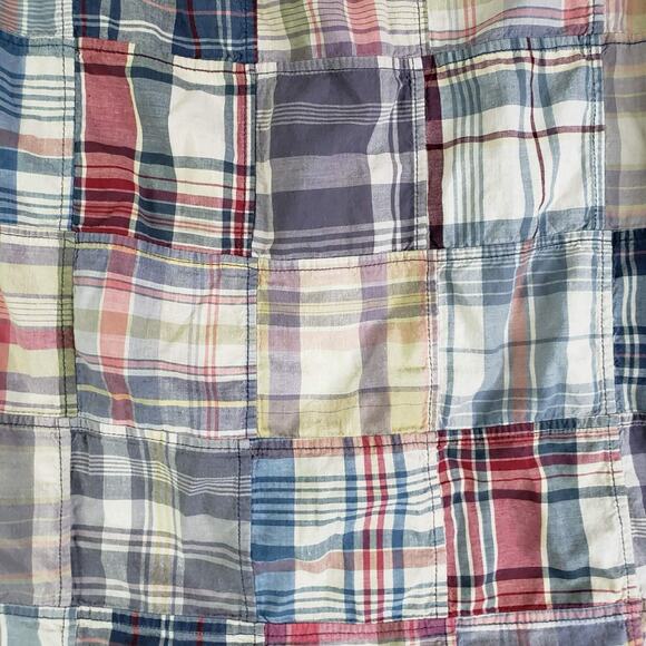 Polo Ralph Lauren Shirt Oxford Button Down Patchwork Madras Plaid SS Size Small - Picture 3 of 8